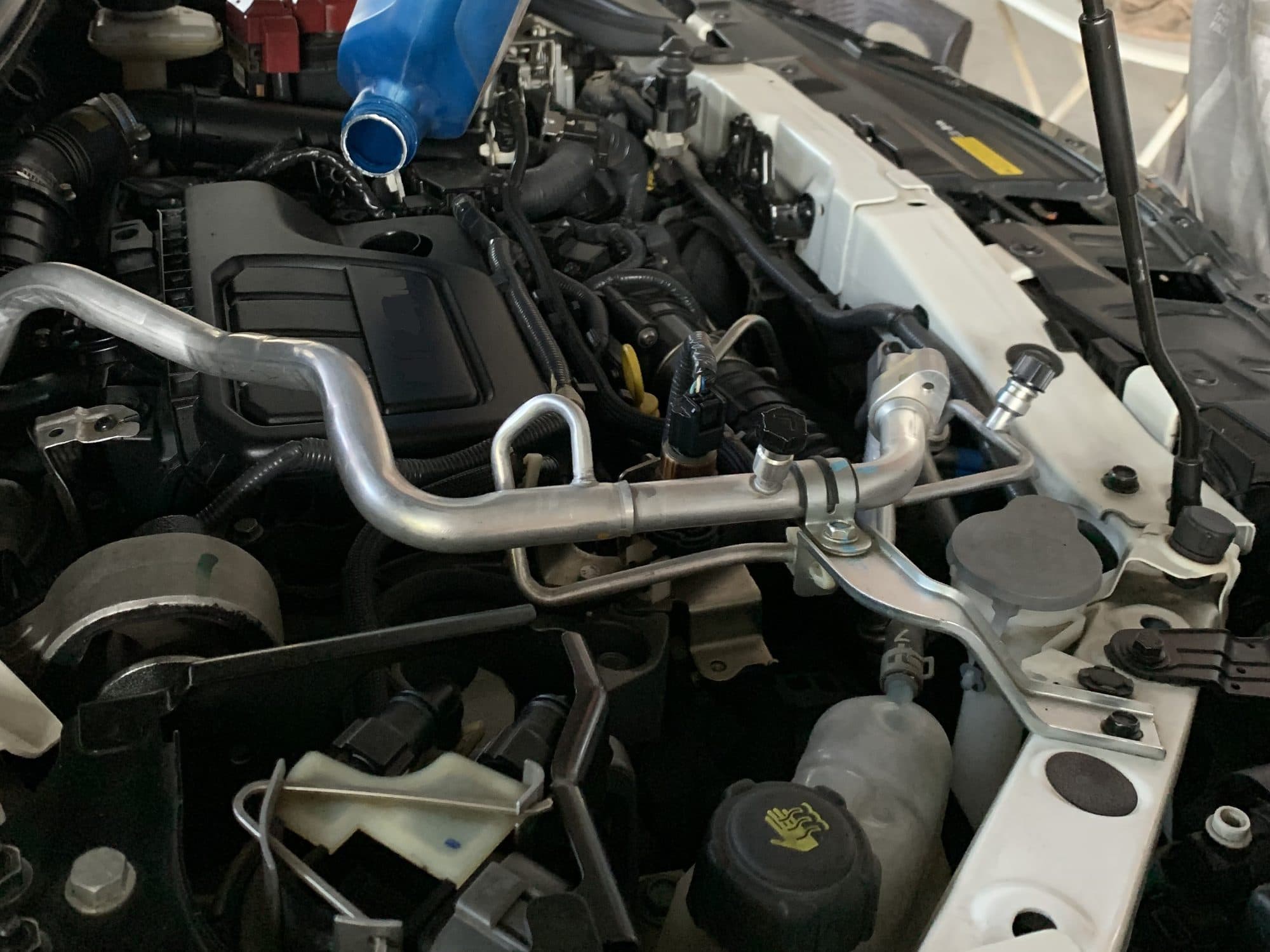 Dizel motor bölmesinde bakım